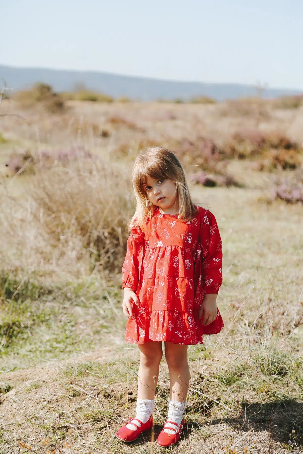 Bebek Kız Çocuk Doğum Günü Parti Düğün Elbise Astarlı Çocuk Giyim Bebek Giyim Kız ELBMUSLIN - Kırmızı