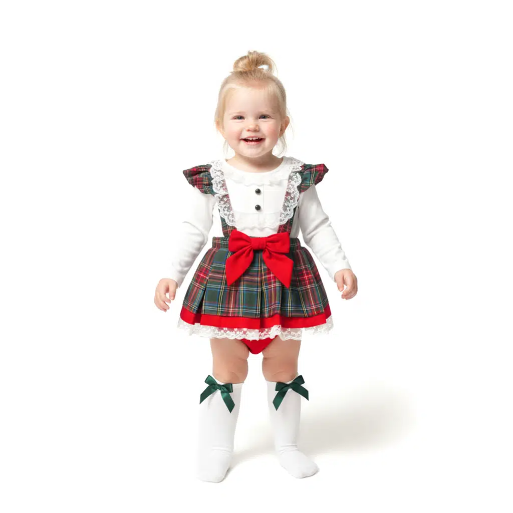 Kız Bebek Elbise Kız Çocuk Romper Doğum Günü Parti Düğün Özel Gün Uzun Kol Astarlı Romper - Yeşil