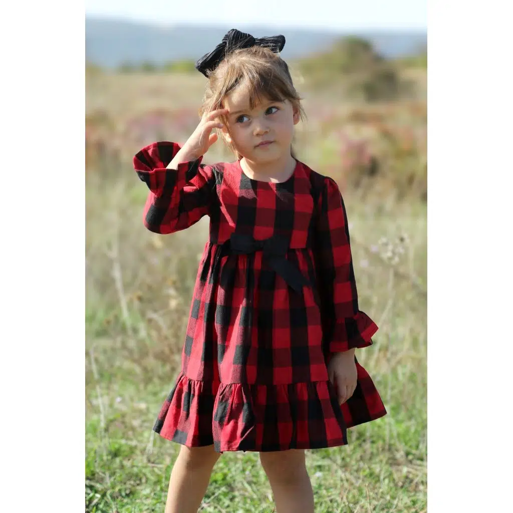 Kız Bebek Kız Çocuk Doğum Günü Parti Düğün Elbise Astarlı Çocuk Giyim Bebek Giyim - Siyah