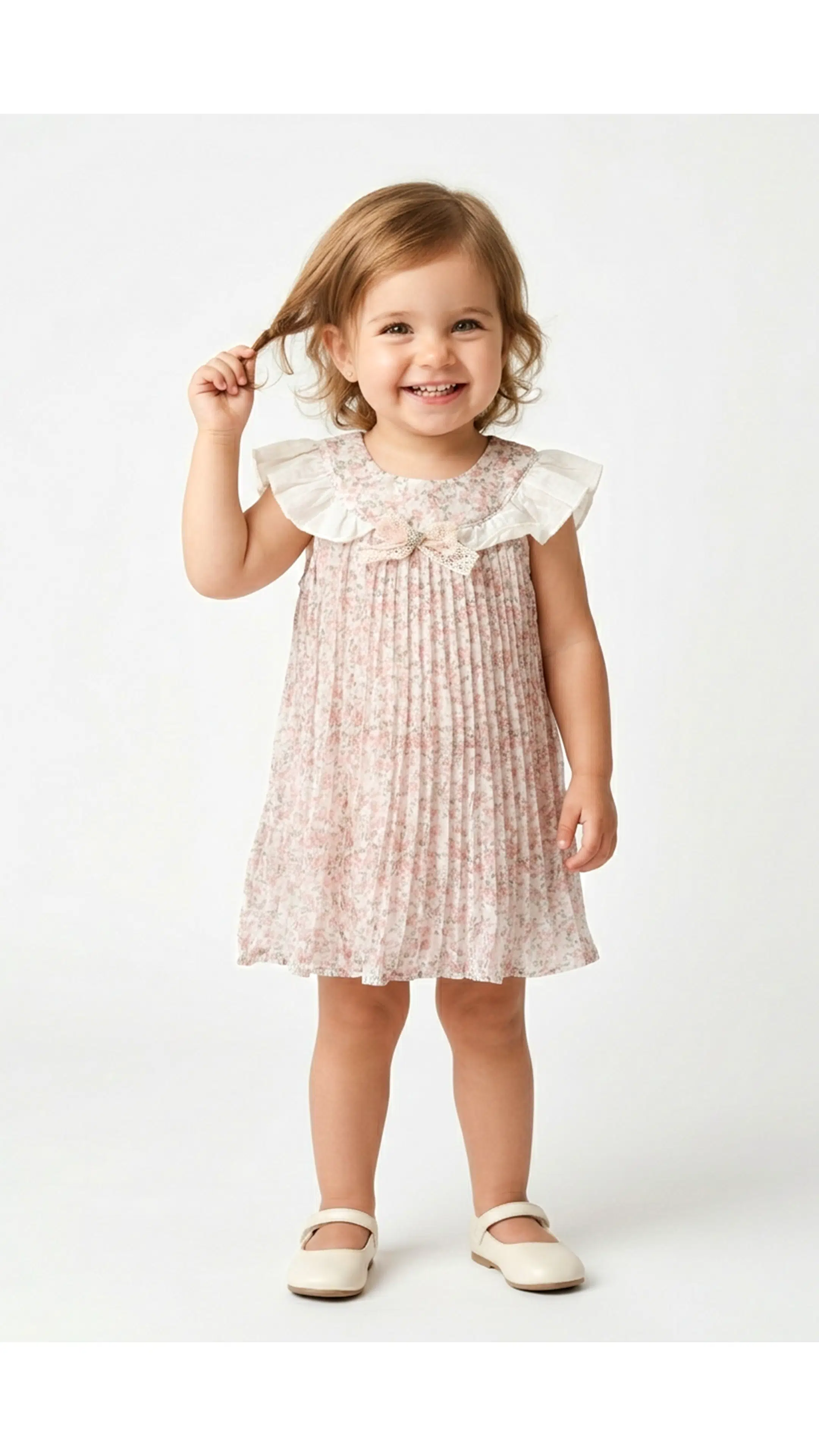 Kız Bebek Kız Çocuk Doğum Günü Parti Düğün Kısa Kol Kolsuz Çiçek Kurdela