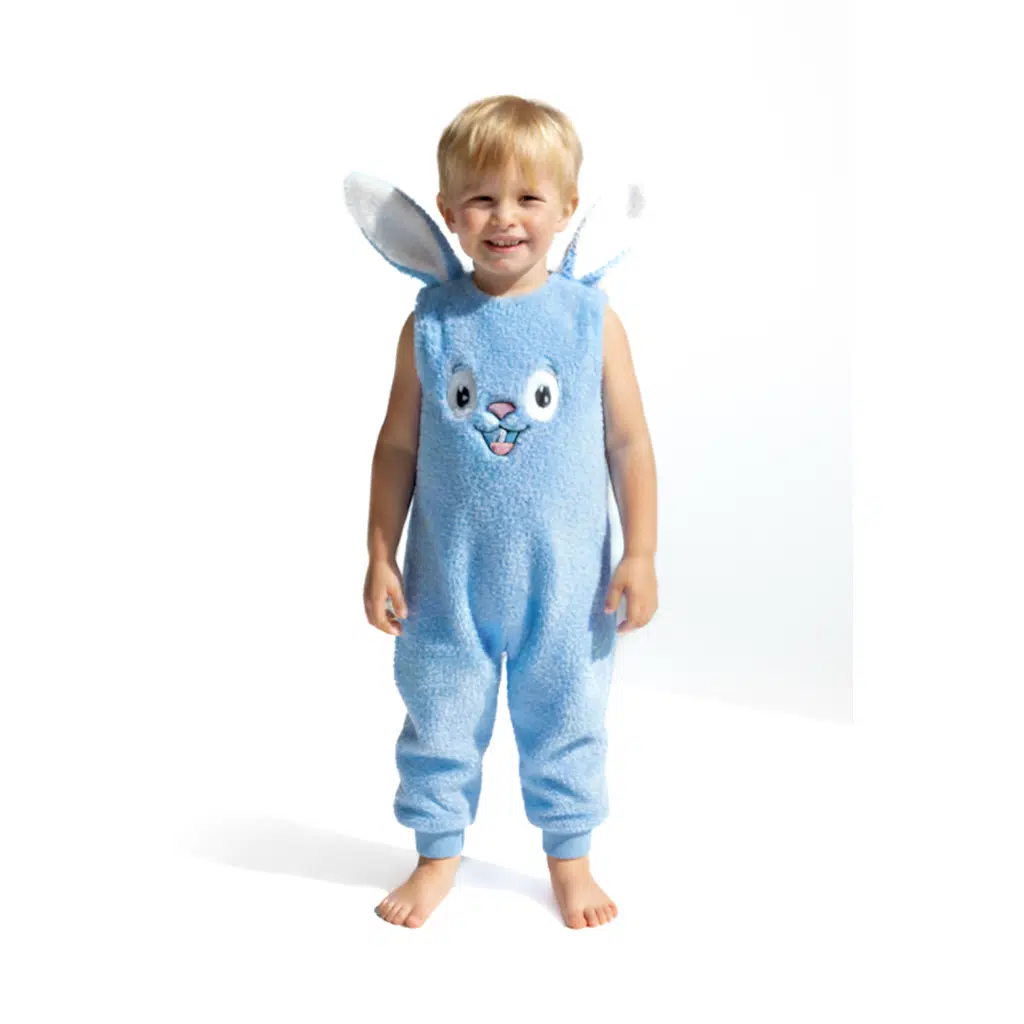 Welsoft Peluş Unisex Fermuarlı Kışlık Bebek Uyku Tulumu Bebek Tulumu Çocuk Tulumu Çocuk Kostümü TLMSLP - Beyaz